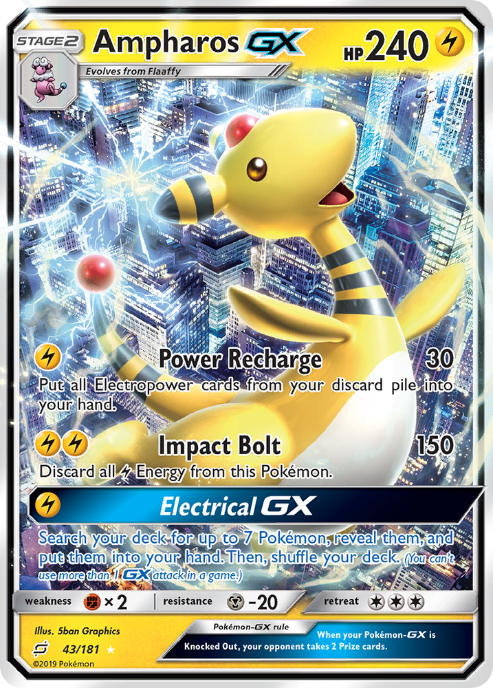 Ampharos GX (43/181) [Sun &amp; Moon: Team Up] 