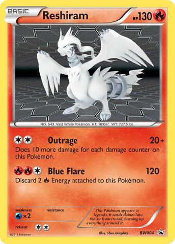 Reshiram (BW004) [Black &amp; White: Black Star Promos] 