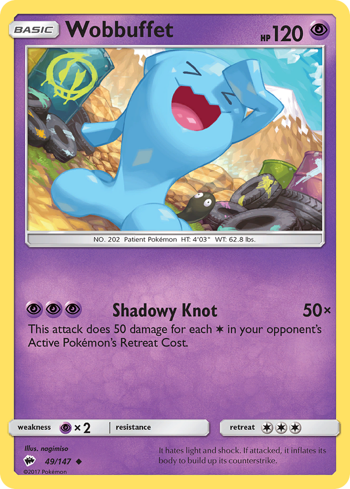 Wobbuffet (49/147) [Sun &amp; Moon: Burning Shadows] 