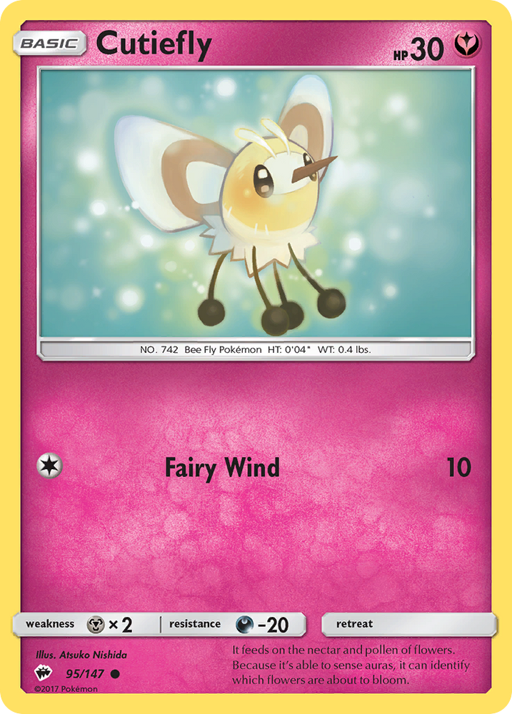Cutiefly (95/147) [Sun &amp; Moon: Burning Shadows] 