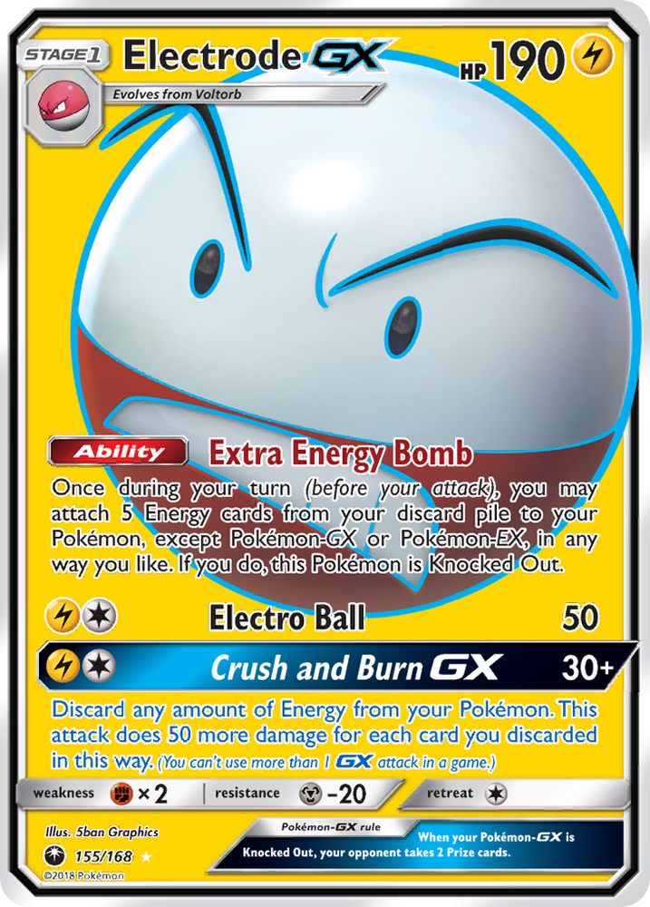 GX Electrode (155/168) [Sun &amp; Moon: Celestial Storm] 