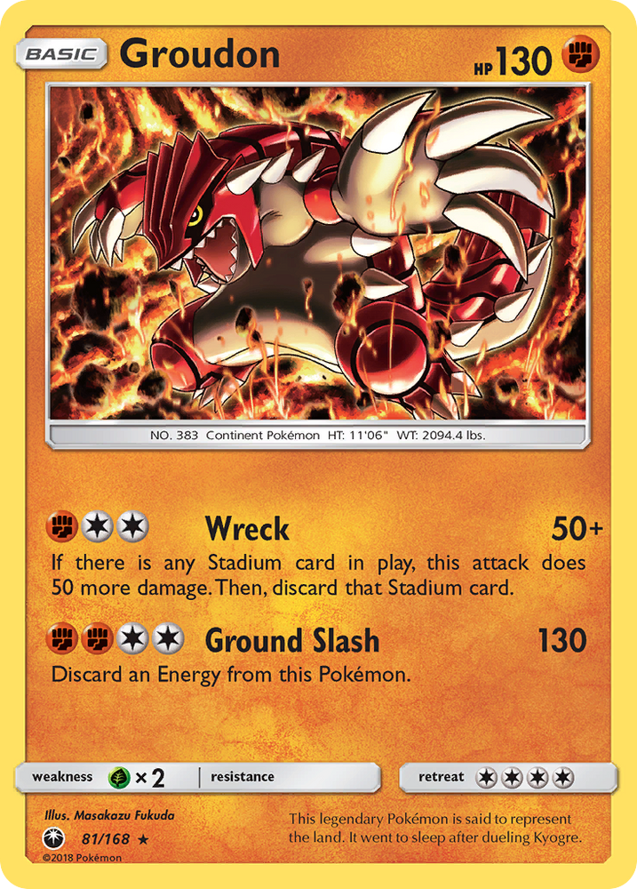 Groudon (81/168) [Sun &amp; Moon: Celestial Storm] 