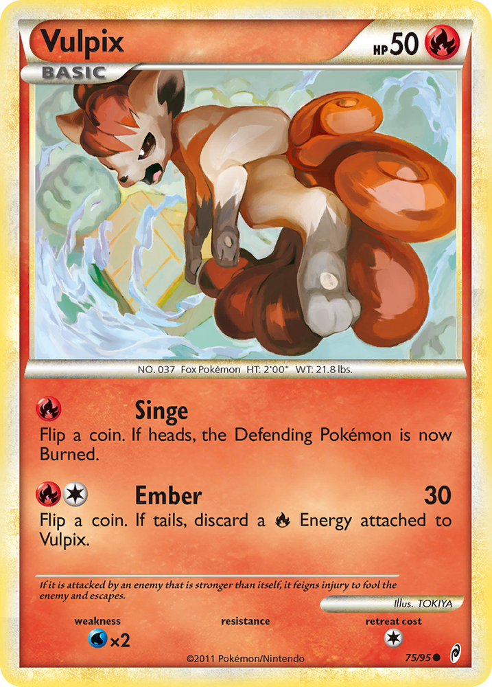 Vulpix (75/95) [HeartGold &amp; SoulSilver: Call of Legends] 