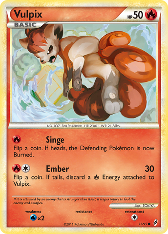 Vulpix (75/95) [HeartGold &amp; SoulSilver: Call of Legends] 