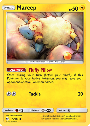 Mareep (75/214) [Sun &amp; Moon: Lost Thunder] 