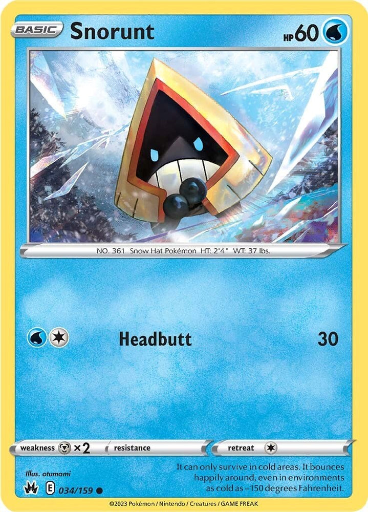 Snorunt (034/159) [Sword &amp; Shield: Crown Zenith] 