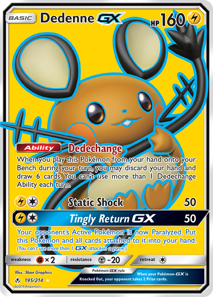 Dedenne GX (195/214) [Sun &amp; Moon: Unbroken Bonds] 