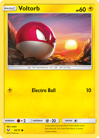 Voltorb (30/73) [Sun &amp; Moon: Shining Legends] 