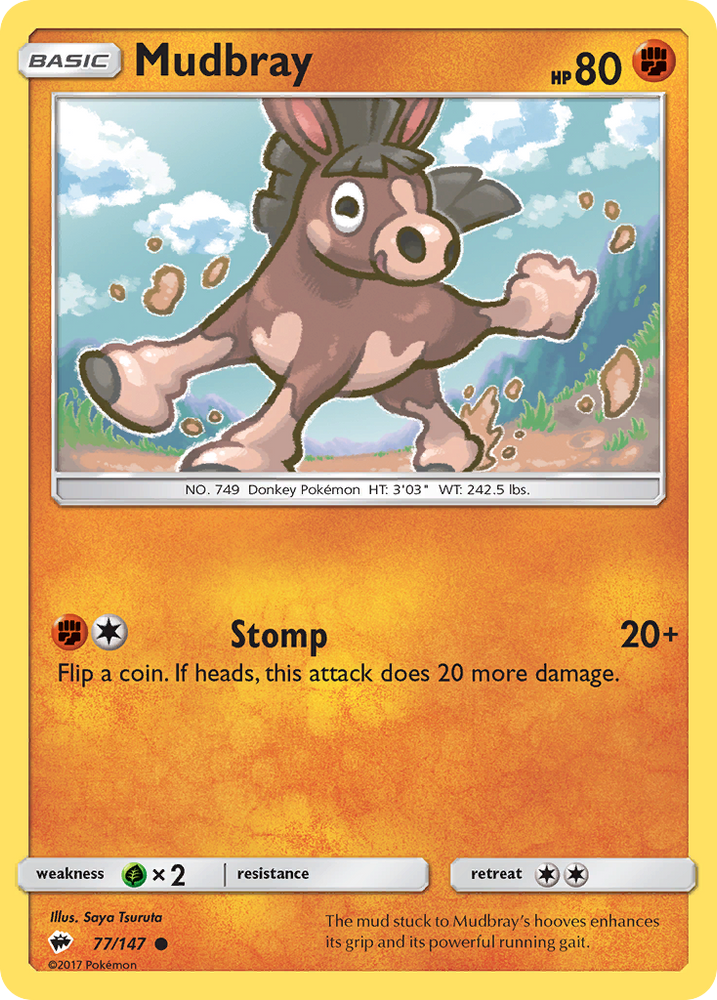 Mudbray (77/147) [Sun &amp; Moon: Burning Shadows] 