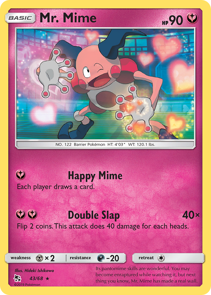 Mr. Mime (43/68) [Sun &amp; Moon: Hidden Fates] 