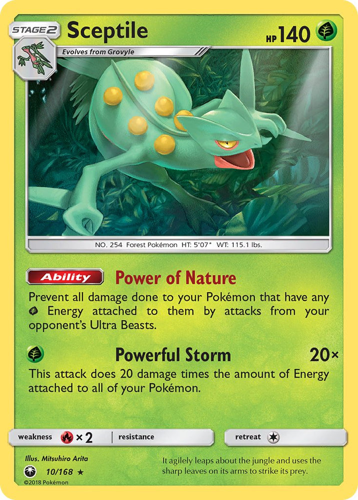 Sceptile (10/168) (Theme Deck Exclusive) [Sun &amp; Moon: Celestial Storm] 