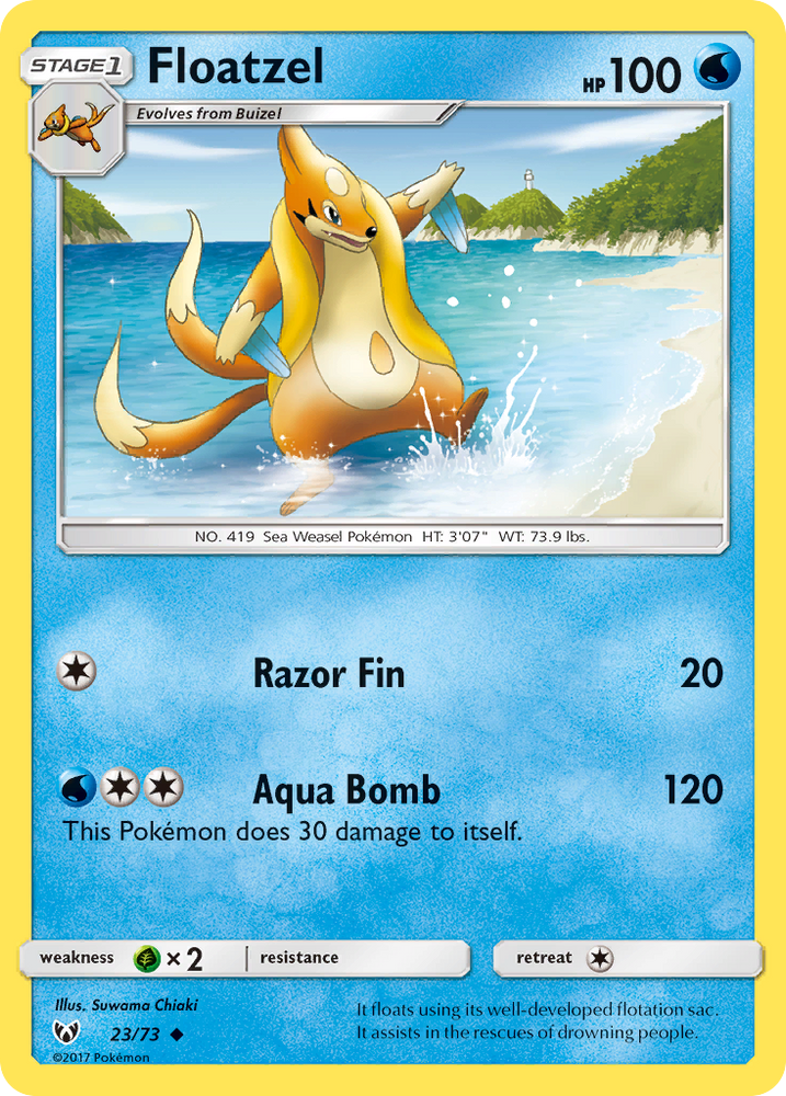 Floatzel (23/73) [Sun &amp; Moon: Shining Legends] 