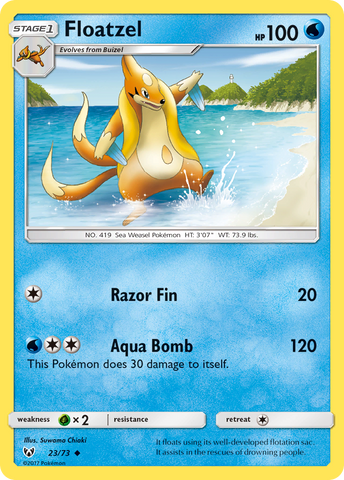 Floatzel (23/73) [Sun &amp; Moon: Shining Legends] 