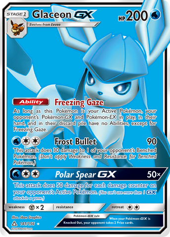 Glaceon GX (141/156) [Sun &amp; Moon: Ultra Prism] 