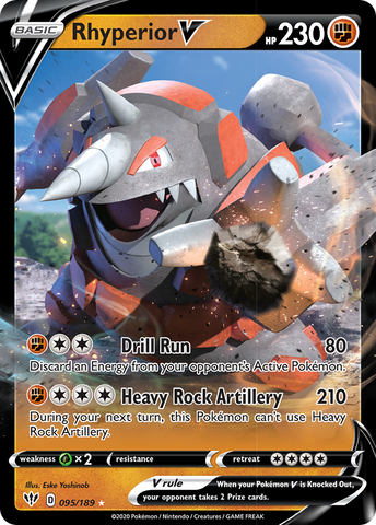 Rhyperior V (095/189) [Sword &amp; Shield: Darkness Ablaze] 