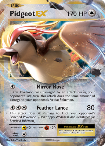 Pidgeot EX (64/108) [XY: Evolutions]