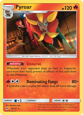 Pyroar (19/131) [Sun &amp; Moon: Forbidden Light] 