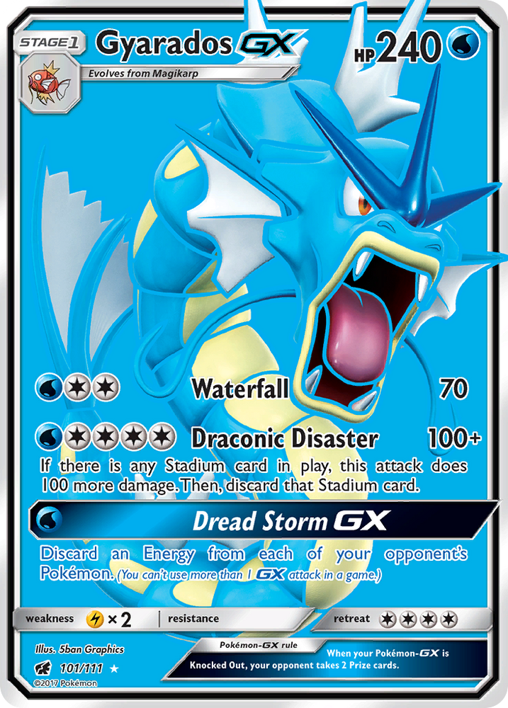 Gyarados GX (101/111) [Sun &amp; Moon: Crimson Invasion] 