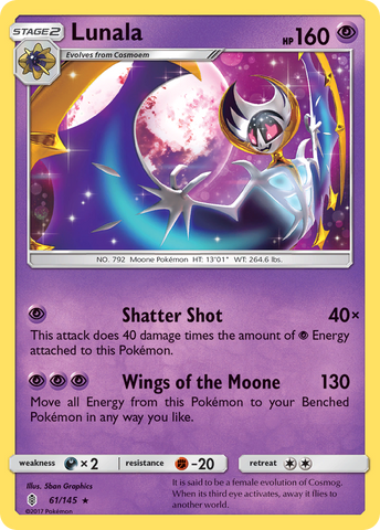 Lunala (61/145) [Sun &amp; Moon: Guardians Rising] 