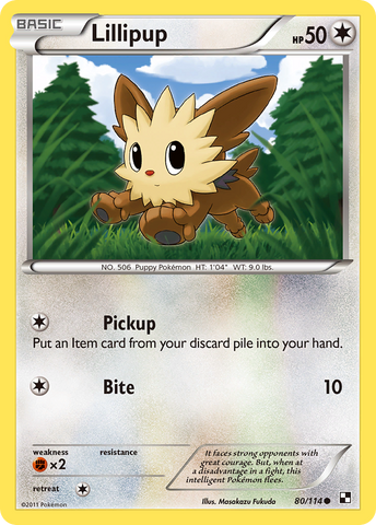 Lillipup (80/114) [Black &amp; White: Base Set] 
