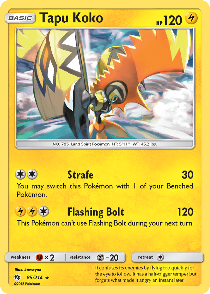 Tapu Koko (85/214) [Sun &amp; Moon: Lost Thunder] 