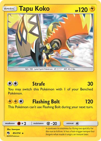 Tapu Koko (85/214) [Sun &amp; Moon: Lost Thunder] 