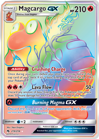 Magcargo GX (218/214) [Sun &amp; Moon: Lost Thunder] 