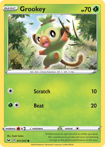 Grookey (011/202) [Sword &amp; Shield: Base Set] 