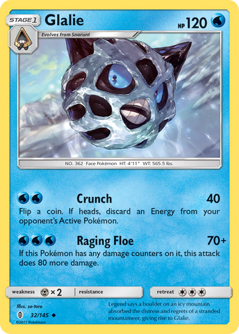 Glalie (32/145) [Sun &amp; Moon: Guardians Rising] 