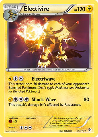 Electivire (54/149) [Black &amp; White: Boundaries Crossed] 