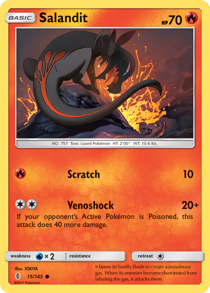 Salandit (15/145) [Sun &amp; Moon: Guardians Rising] 