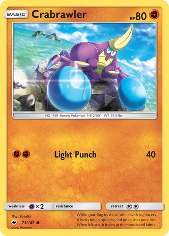 Crabrawler (73/147) [Sun &amp; Moon: Burning Shadows] 