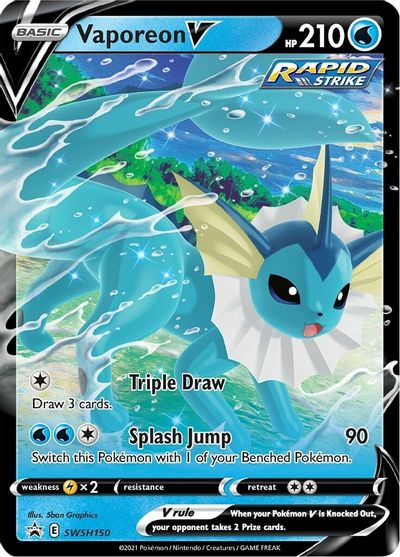 Vaporeon V (SWSH150) [Sword &amp; Shield: Black Star Promos] 