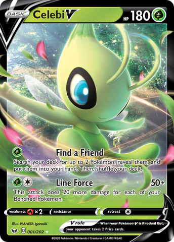 Celebi V (001/202) [Sword &amp; Shield: Base Set] 