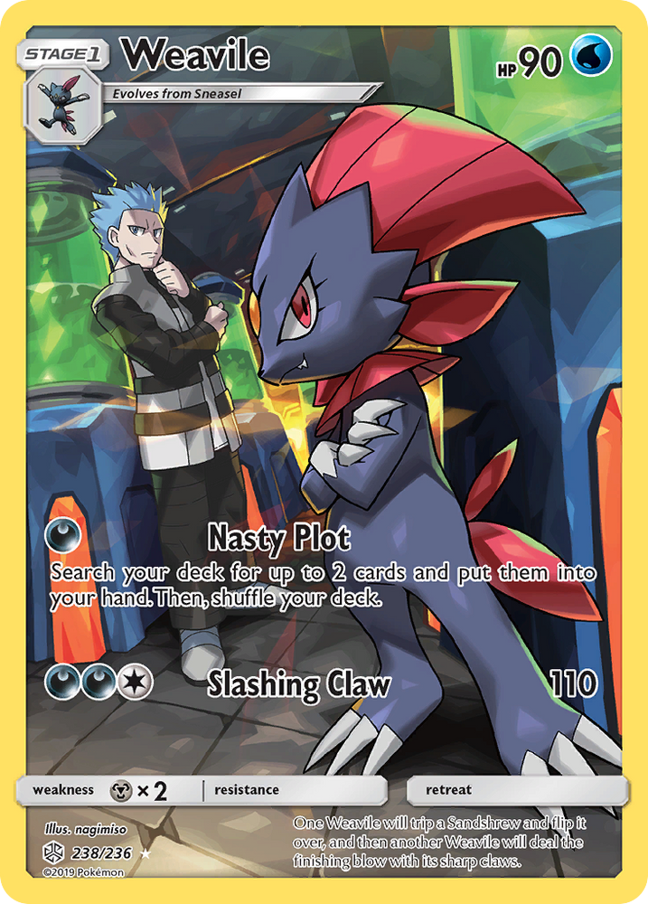 Weavile (238/236) [Sun &amp; Moon: Cosmic Eclipse] 