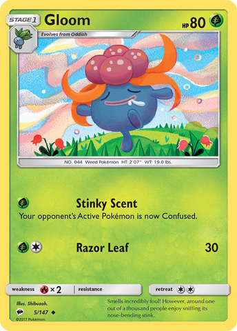 Gloom (5/147) [Sun &amp; Moon: Burning Shadows] 