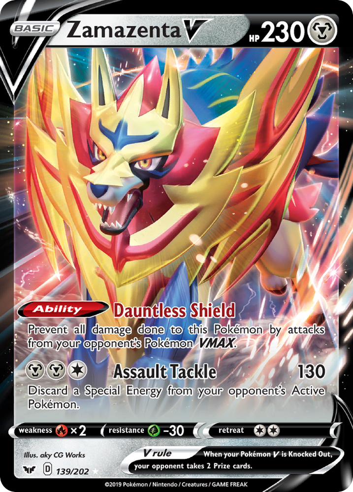 Zamazenta V (139/202) [Sword &amp; Shield: Base Set] 