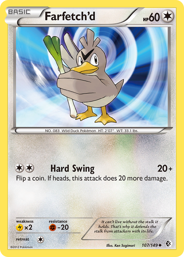 Farfetch'd (107/149) [Black &amp; White: Boundaries Crossed] 