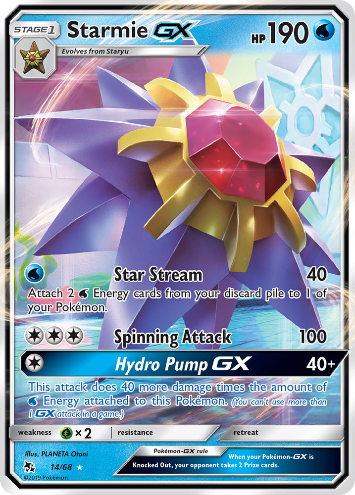 Starmie GX (14/68) [Sun &amp; Moon: Hidden Fates] 