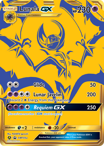 Lunala GX (SM103a) [Sun &amp; Moon: Black Star Promos] 