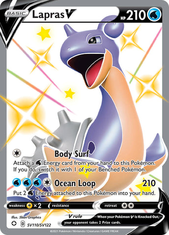 Lapras V (SV110/SV122) [Sword &amp; Shield: Shining Fates] 