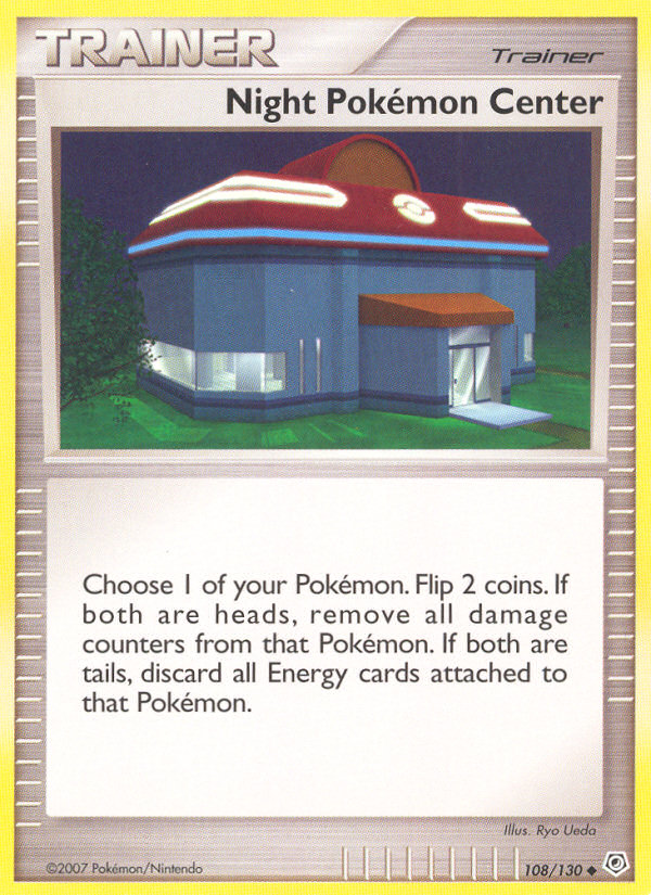 Night Pokemon Center (108/130) [Diamond &amp; Pearl: Base Set] 