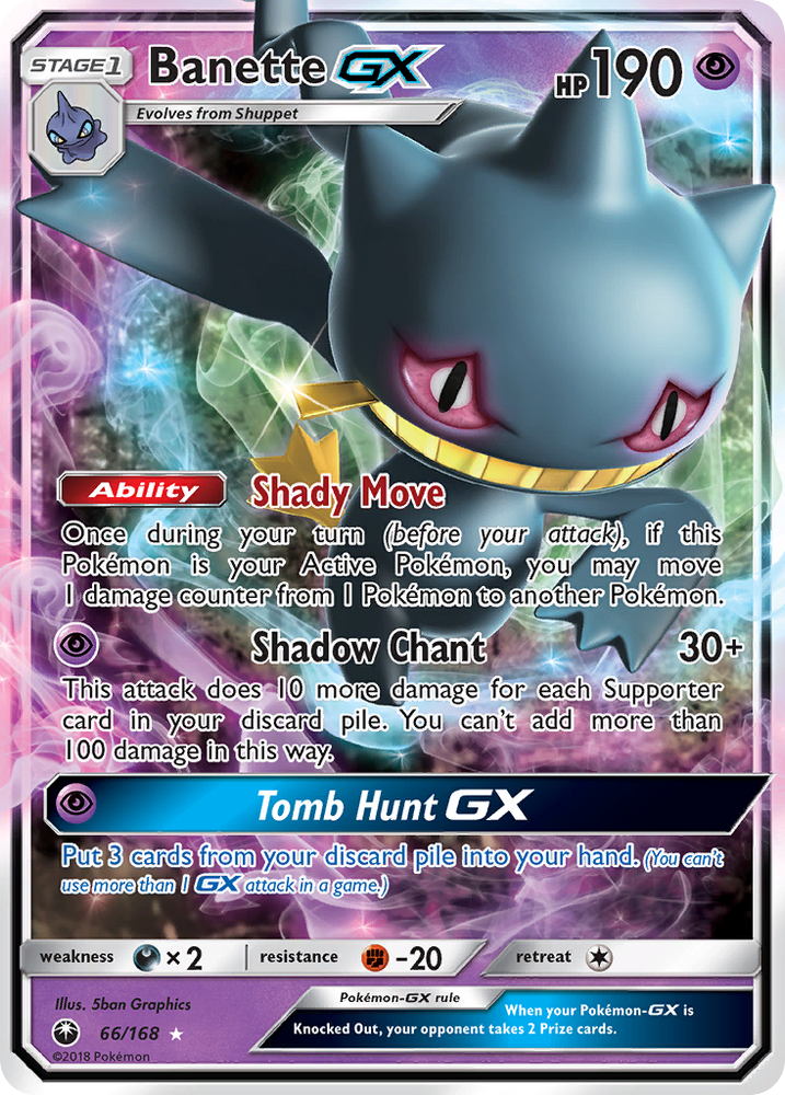 Banette GX (66/168) [Sun &amp; Moon: Celestial Storm] 