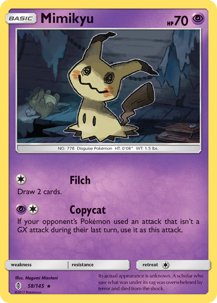 Mimikyu (58/145) [Sun &amp; Moon: Guardians Rising] 