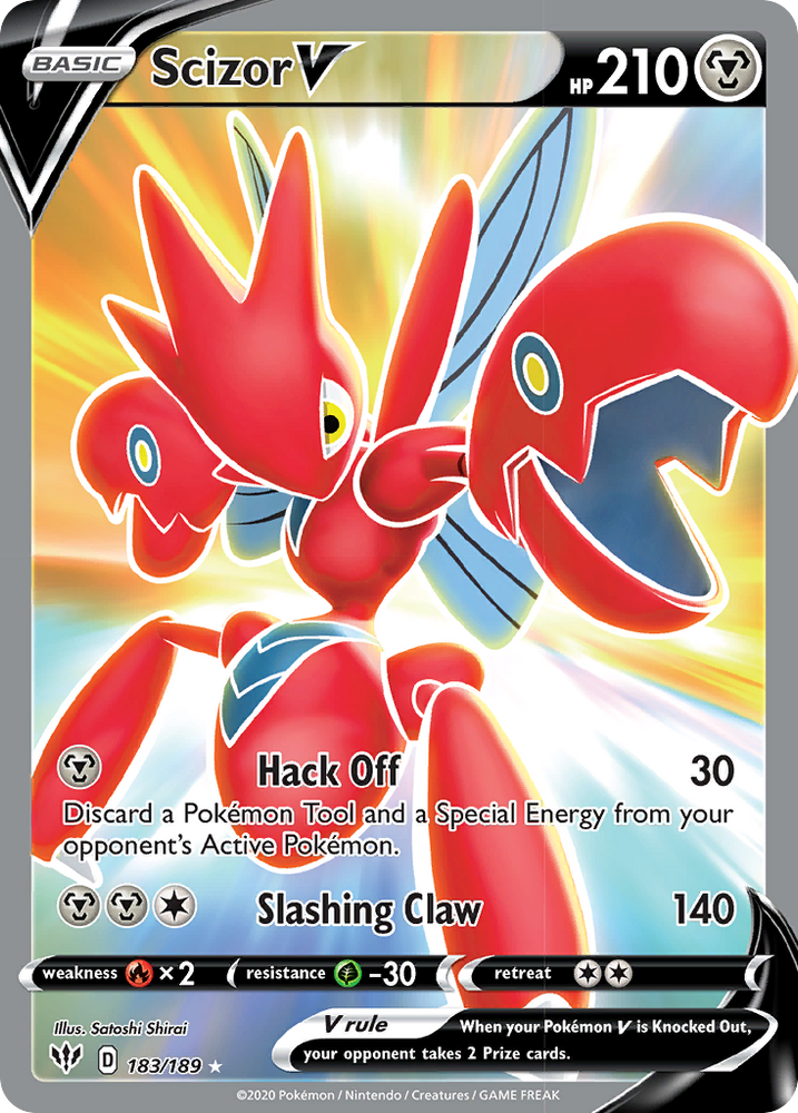 Scizor V (183/189) [Sword &amp; Shield: Darkness Ablaze] 