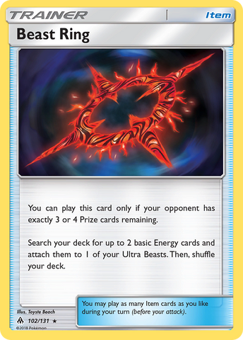 Beast Ring (102/131) [Sun &amp; Moon: Forbidden Light] 