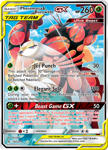 Pheromosa &amp; Buzzwole GX (192/214) [Sun &amp; Moon: Unbroken Bonds] 