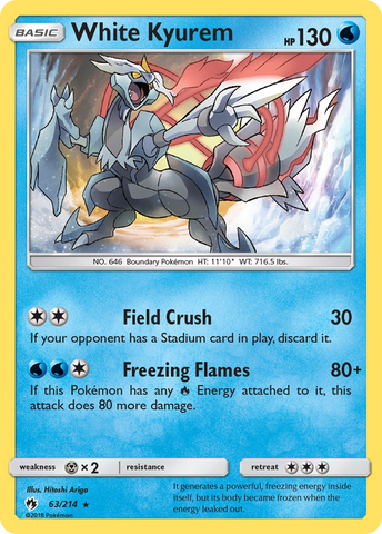 White Kyurem (63/214) [Sun &amp; Moon: Lost Thunder] 