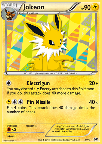 Jolteon (BW91) [Black &amp; White: Black Star Promos] 