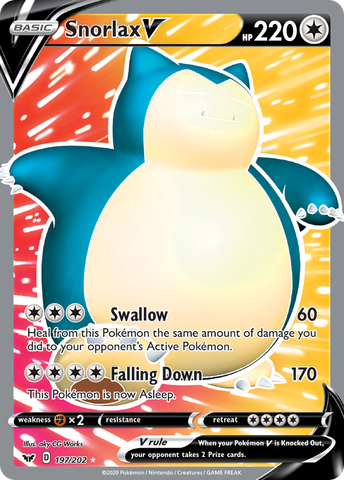 Snorlax V (197/202) [Sword &amp; Shield: Base Set] 